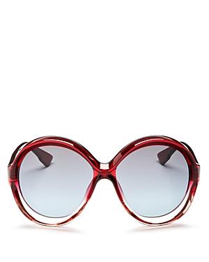 Dior Diorbianca Round Sunglasses, 58mm