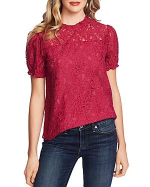 Cece Lace Puff-sleeve Top
