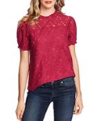 Cece Lace Puff-sleeve Top