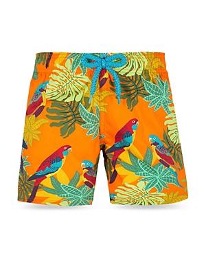 Vilebrequin Boys' Jirise Parrot Print Swim Trunks - Little Kid, Big Kid