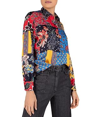 Gerard Darel Nessa Patchwork Print Shirt