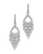 Bloomingdale's Diamond Feather Drop Earrings In 14k White Gold, 1.50 Ct. T.w. - 100% Exclusive