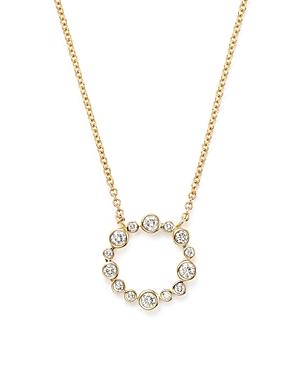 Diamond Open Circle Pendant Necklace In 14k Yellow Gold, .25 Ct. T.w. - 100% Exclusive