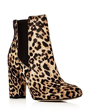 Sam Edelman Women's Case Leopard Print Calf Hair High Heel Booties