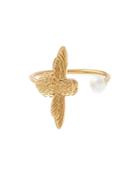 Olivia Burton Cultured Freshwater Pearl Bee Cocktail Ring