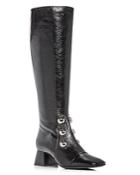 Burberry Women's Aleigha Leather Block-heel Boots