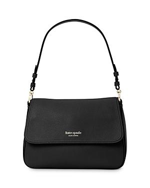 Kate Spade New York Hudson Pebbled Leather Medium Convertible Flap Shoulder Bag