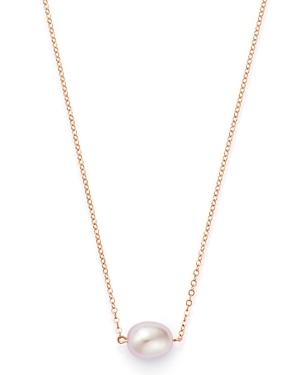 Bloomingdale's Pink Cultured Freshwater Pearl Pendant Necklace In 14k Rose Gold, 16-18 - 100% Exclusive