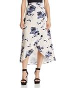 Olivaceous Floral Print Faux-wrap Skirt - 100% Exclusive