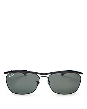 Ray-ban Women's Polarized Brow Bar Aviator Sunglasses, 60mm