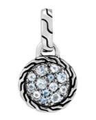 John Hardy Sterling Silver Classic Chain Pendant With Aquamarine