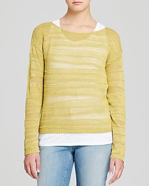 Eileen Fisher Linen Sheer Stripe Sweater