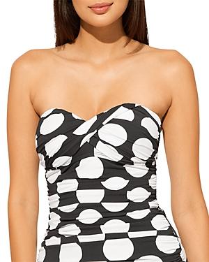Bleu By Rod Beattie Printed Twisted Tankini Top