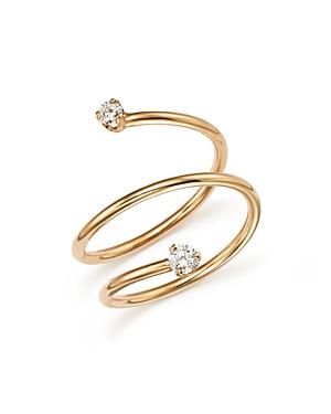 Zoe Chicco 14k Yellow Gold Wrap Ring With Diamonds