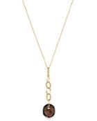 Bloomingdale's Smokey Quartz Pebble Briolette Pendant Necklace In 14k Yellow Gold, 18 - 100% Exclusive