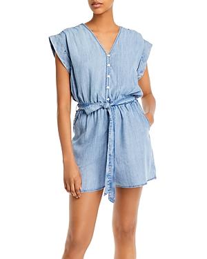 Aqua Short Sleeve Romper - 100% Exclusive