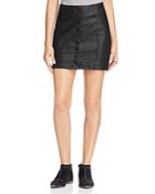 Free People Oh Snap Faux Leather Mini Skirt