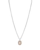 Bloomingdale's Marc & Marcella Diamond Pendant Necklace In Sterling Silver & 14k Gold-plated Sterling Silver, 0.09 Ct. T.w, 17 - 100% Exclusive