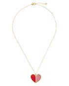 Kate Spade New York Heritage Spade Enamel Heart Pendant Necklace, 16