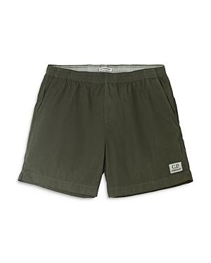 C.p. Company Garment Dyed Logo Patch Swim Shorts