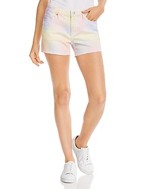 Aqua Tie-dyed Cutoff Denim Shorts In Pastel Multi - 100% Exclusive