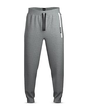 Boss Authentic Cotton French Terry Logo Stripe Jogger Pants
