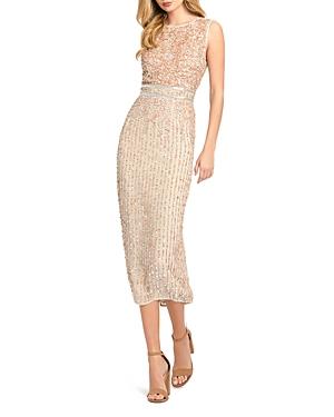 Mac Duggal Sequined Midi Dress