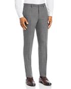 Boss Textured Solid Slim Fit Suit Pants