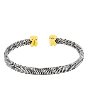Tous 18k Yellow Gold Mesh Cuff Bracelet