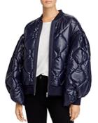 Clu Too Quilted Balloon-sleeve Bomber Jacket