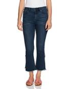 1.state Flared Tulip Hem Jeans In Meadow Wash