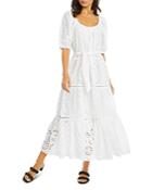 Karen Kane Tiered Eyelet Midi Dress