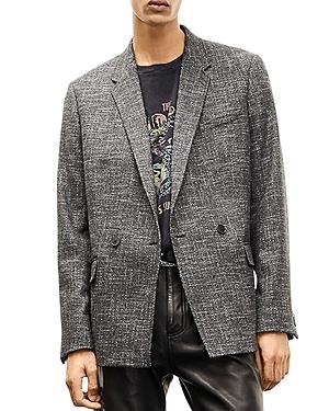 The Kooples Double Breasted Flecked Gray Jacket