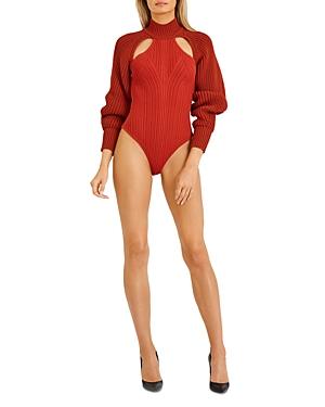 Herve Leger Mixed Media Bodysuit