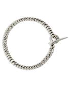 Allsaints Chain Link Toggle Bracelet In Sterling Silver