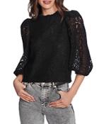 1.state Puff Sleeve Lace Top
