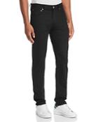 Agolde Blade Skinny Fit Jeans In Black Raw