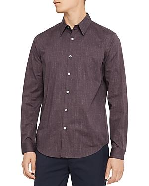 Theory Irving Pixel Print Regular Fit Shirt