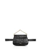 Max Mara Anita Croc-embossed Leather Belt Bag