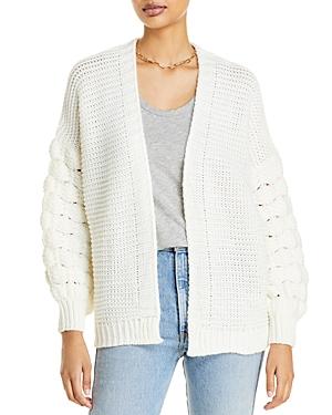 Aqua Chunky Mixed Knit Open Front Cardigan - 100% Exclusive