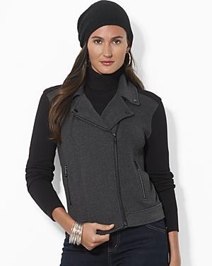 Lauren Ralph Lauren Two Tone Moto Jacket
