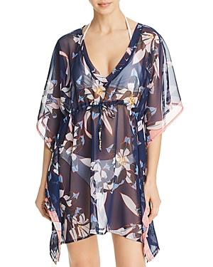 Echo Lily Butterfly Caftan Swim Cover-up