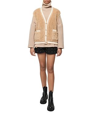Maje Marshalla Sleeveless Cardigan Sweater