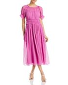 Rebecca Taylor Short Sleeve Pleated Dress