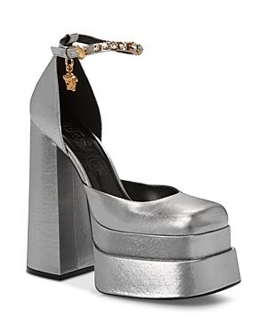 Versace Women's Medusa Aevitas Ankle Strap Platform Heels