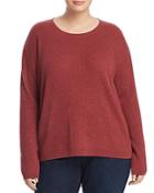 Eileen Fisher Plus Ribbed Cashmere Sweater