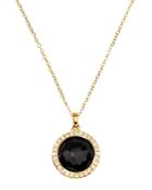 Ippolita 18k Yellow Gold Lollipop Onyx & Diamond Mini Pendant Necklace, 18