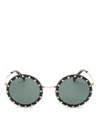 Valentino Women's Embellished Round Sunglasses, 53mm