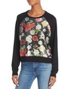 Terez Sequined Floral Sweatshirt