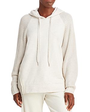 Splendid Shea Mixed Knit Sweater Hoodie